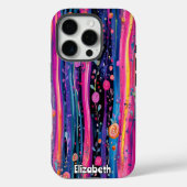 Rose und Streifen Case-Mate iPhone Hülle (Rückseite)