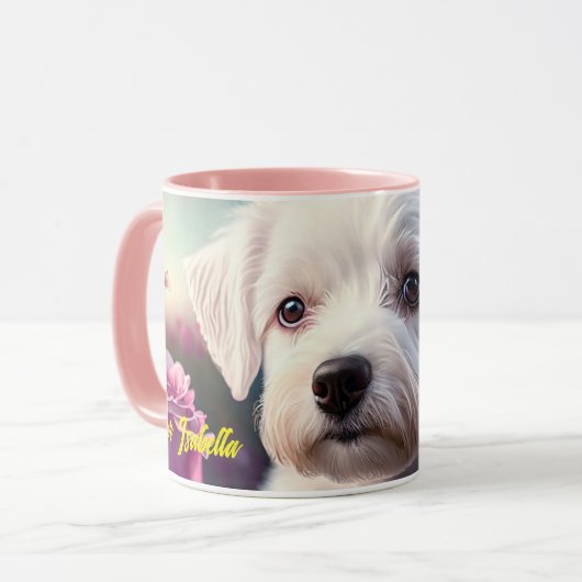 Rose und Sweet Hunde Collection Tasse (Vorderseite Links)