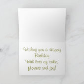 Rose und Tassels - Geburtstagskarte Karte (Innenseite)