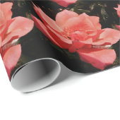 Rose und Tauchen Geschenkpapier (Rolleneckpunkt)