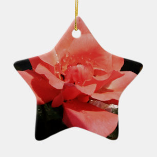 Rose und Tauchen Keramikornament