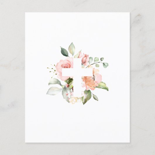 Rose und Taufe im Weißen Kreuz (Rückseite)