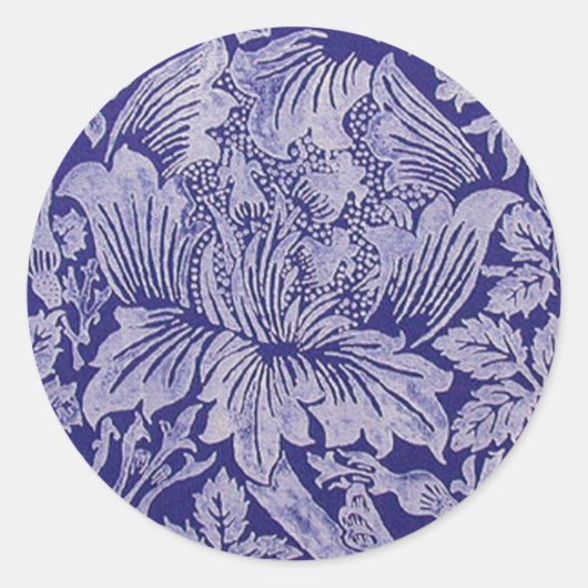 Rose und Thistle von William Morris Sticker (Vorderseite)