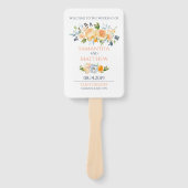 Rose und Thistle Wedding Fächer (Vorderseite)