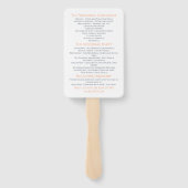 Rose und Thistle Wedding Fächer (Rückseite)