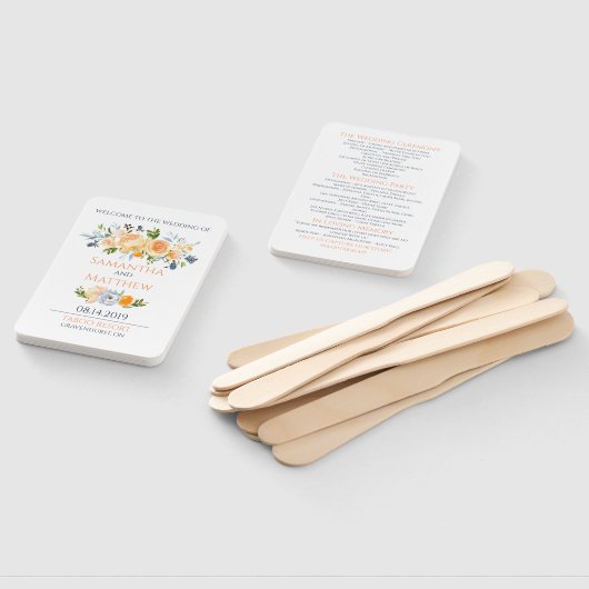 Rose und Thistle Wedding Fächer (Non-assembled)