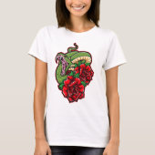 Rose und Viper T-Shirt (Vorderseite)