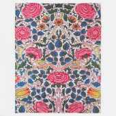 Rose und Vogel, William Morris Fleecedecke (Vorderseite)