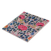 Rose und Vogel, William Morris Fliese (Seite)