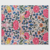 Rose und Vogel, William Morris Geschenkpapier (Flach)