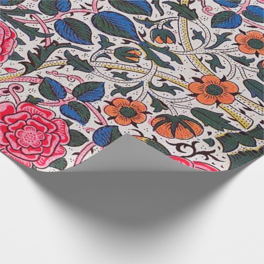 Rose und Vogel, William Morris Geschenkpapier (Ecke)