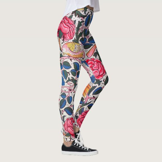 Rose und Vogel, William Morris Leggings (Rechts)