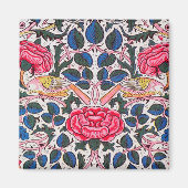 Rose und Vogel, William Morris Magnet (Vorne)