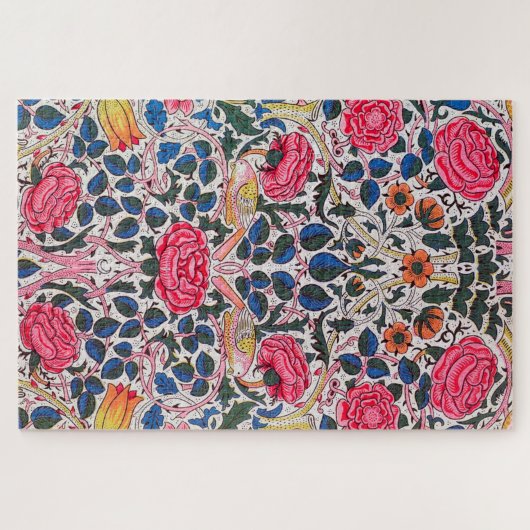 Rose und Vogel, William Morris Puzzle (Horizontal)