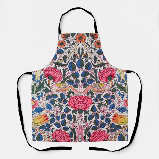 Rose und Vogel, William Morris Schürze (Vorderseite)