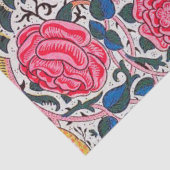 Rose und Vogel, William Morris Seidenpapier (Ausschnitt)
