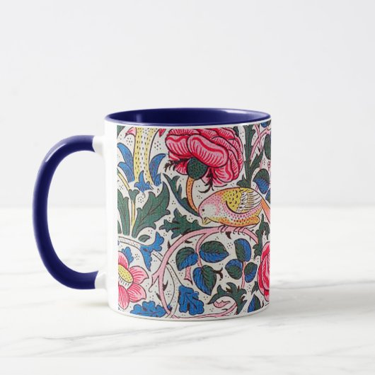 Rose und Vogel, William Morris Tasse (Links)
