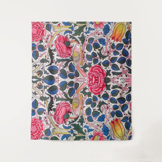 Rose und Vogel, William Morris Wandteppich (Vorderseite)