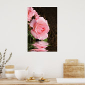 Rose und Wasser Poster (Küche)