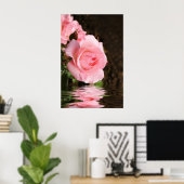 Rose und Wasser Poster (Heimbüro)