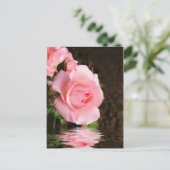 Rose und Wasser Postkarte (Stehend Vorderseite)