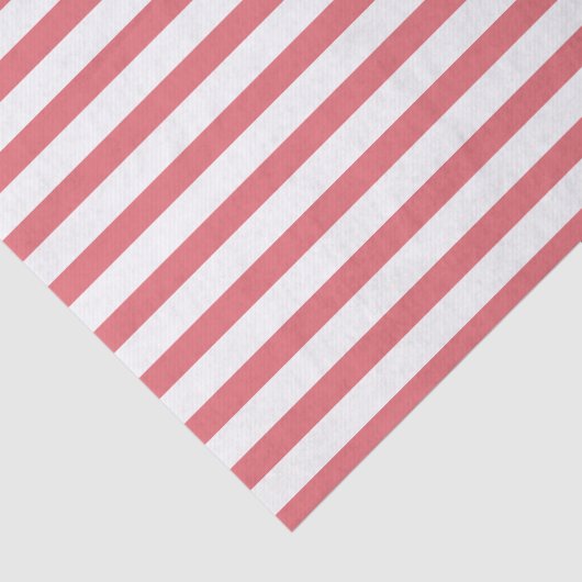 Rose und Weißer Horizontalstreifen Seidenpapier (Ausschnitt)