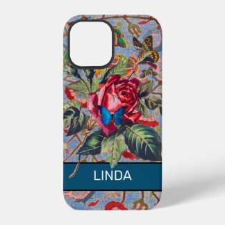 ROSE UND WILLIAM MORRIS iPhone 12 HÜLLE DIY NAME