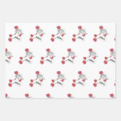 Rose und Zigaretten Geschenkpapier Set (Vorderseite 3)