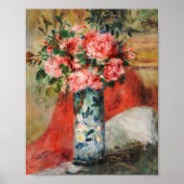 Rose und Zwerge in einer Vase | Renoir Poster (Vorne)