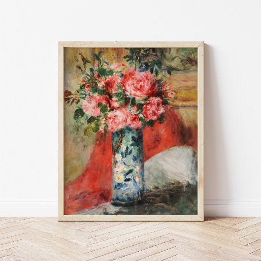 Rose und Zwerge in einer Vase | Renoir Poster
