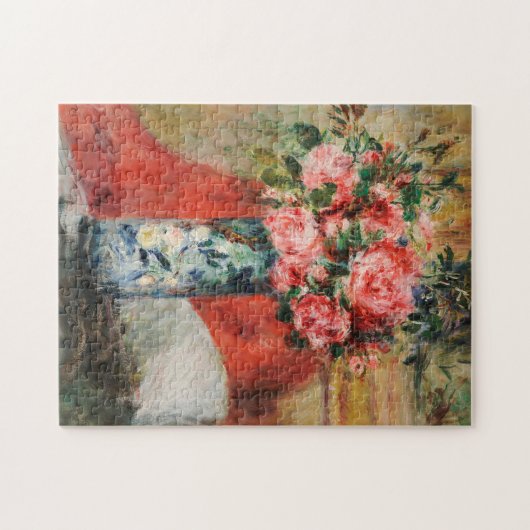 Rose und Zwerge in einer Vase | Renoir Puzzle (Horizontal)