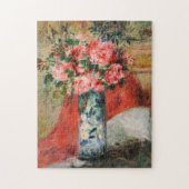 Rose und Zwerge in einer Vase | Renoir Puzzle (Vertikal)