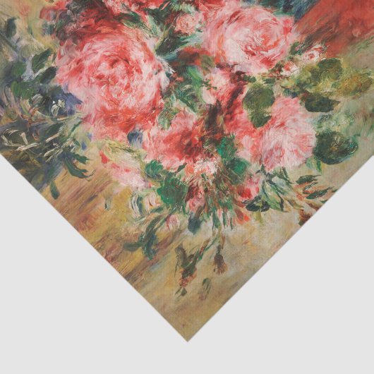 Rose und Zwerge in einer Vase | Renoir Seidenpapier (Ausschnitt)