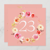 Rose Unity Einladung (Vorne/Hinten)