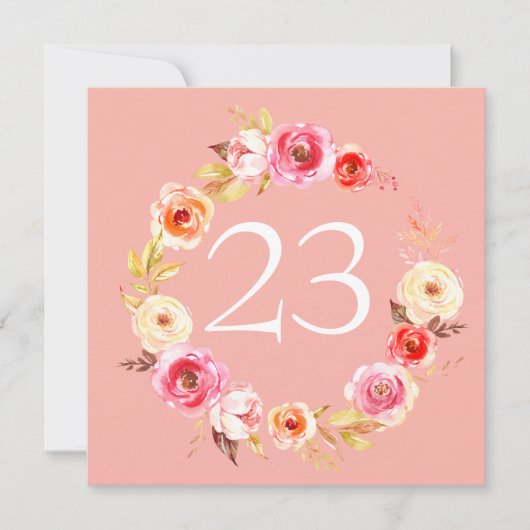 Rose Unity Einladung (Vorderseite)