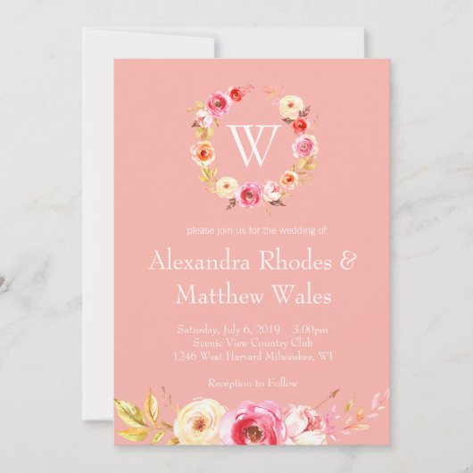 Rose Unity Einladung (Vorderseite)