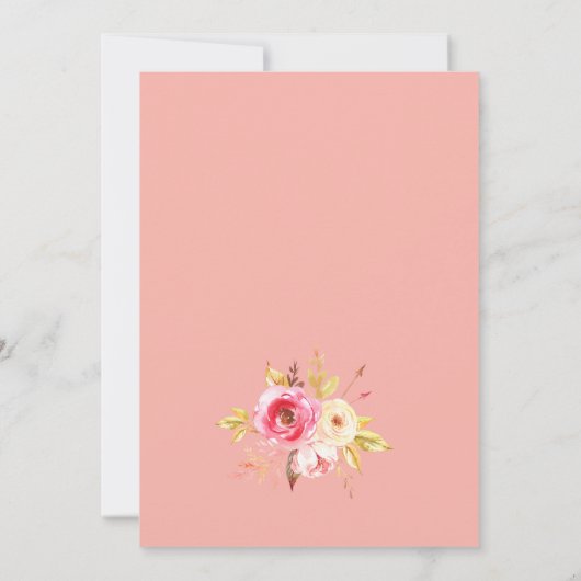 Rose Unity Einladung (Rückseite)