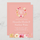 Rose Unity Einladung (Vorne/Hinten)