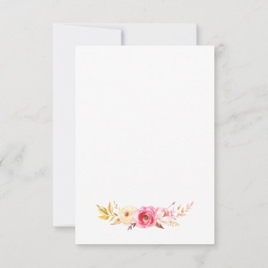 Rose Unity Einladung (Rückseite)