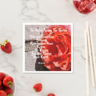 Rose unter dem Thorns Paper Napkin Serviette