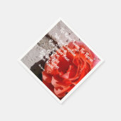 Rose unter dem Thorns Paper Napkin Serviette (Ecke)