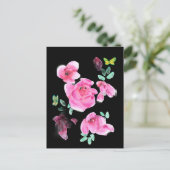 Rose unter der Postkarte (Stehend Vorderseite)