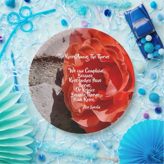 Rose unter Thorns Abe Lincoln 3,5 cm Pappteller (Party)