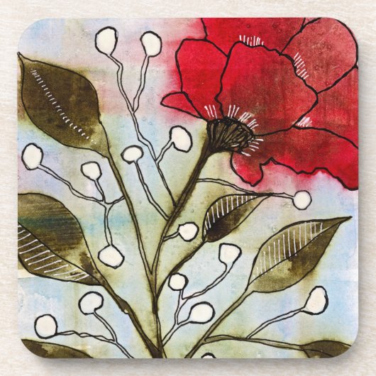 Rose Untersetzer (Vorderseite)