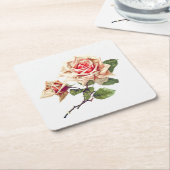 Rose Untersetzer (angewinkelt)