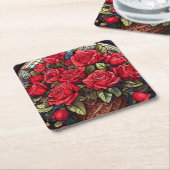 Rose Untersetzer (angewinkelt)