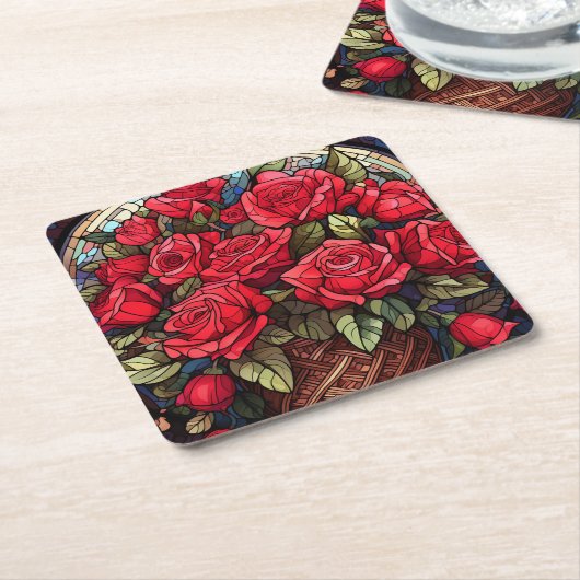 Rose Untersetzer (angewinkelt)