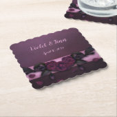 Rose Untersetzer (angewinkelt)