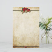 Rose Urban Tattoo Themed Briefpapier (Stehend Vorderseite)