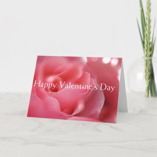 Rose Valentine Card Feiertagskarte (Vorderseite)